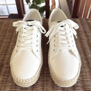 Tretorn Espadrille Sneakers White Ladies Size 9